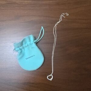 Elsa Peretti 16mm Tiffany & Co. Silver Heart Necklace